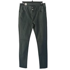 Danesi‎ Women's Forest Green Skinny Jeans Stretch Denim Pants Size 17